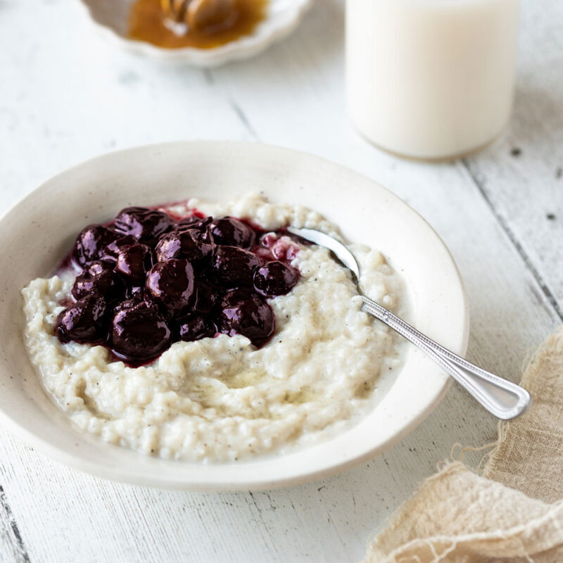 Veganiskas ryziu pudingas