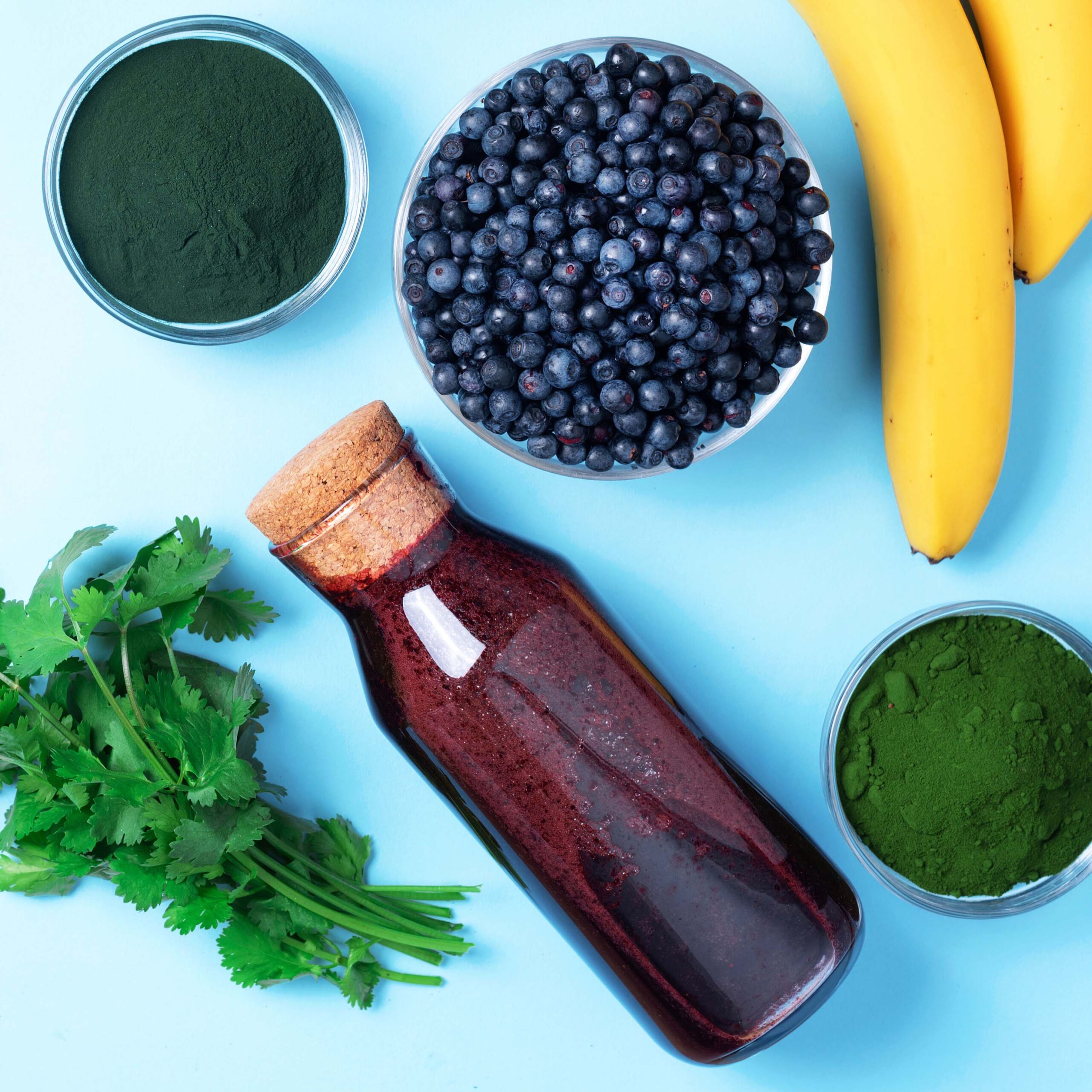 Raskmetalle eemaldav detox smuuti